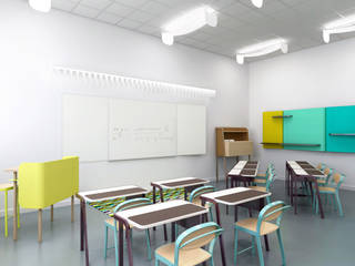 Collection de mobilier scolaire IN SITU, Studio Brichet Ziegler Studio Brichet Ziegler Study/office
