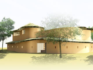 Maison MH - Tata Somba au Bénin, Ania Klukowski / architecte et Michel Grasso / architecte Ania Klukowski / architecte et Michel Grasso / architecte منازل