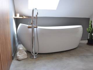 Salle de bain sur mesure et chaleureuse, Wellhome - Bebamboo Wellhome - Bebamboo حمام