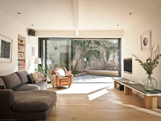 Headlands Cottage - Interior Barc Architects 모던스타일 거실