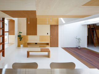 Idokoro, ma-style architects ma-style architects ห้องนั่งเล่น