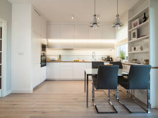 .nowoczesne kobiece mieszkanie w Warszawie, Art of home Art of home Modern style kitchen