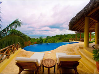 ALBERCA, Casa Caracol, Punta tortugas, BR Arquitectos BR ARQUITECTOS Piletas tropicales Piletas