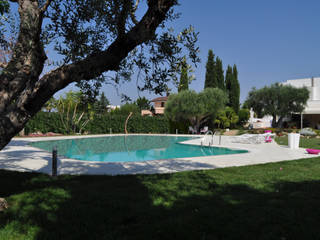 Giardino con piscina MMR, leìdea leìdea Modern Havuz