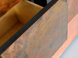 Elementi - Copper Patina Cabinet, Andrea Felice - Bespoke Furniture Andrea Felice - Bespoke Furniture Soggiorno eclettico