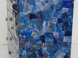 Lapis Lazuli Chest -Drawer, Stonesmiths - Redefining Stoneage Stonesmiths - Redefining Stoneage Moderne Ankleidezimmer