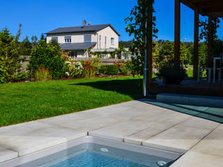 Meersalzwasser-Tauchbecken / Minipool @wat design@garten GmbH & Co. KG Minimalist style garden Swim baths & ponds