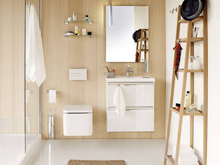 Muebles de baño b-box de Bath+, Sánchez Plá Sánchez Plá ระเบียง, นอกชาน