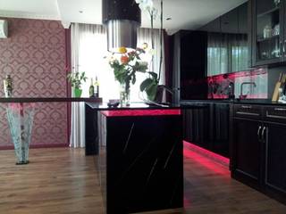 illuminated splashback, Interior project installations ltd Interior project installations ltd Rooms