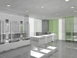 Concepto para tienda de gafas de sol, AG INTERIORISMO AG INTERIORISMO مساحات تجارية