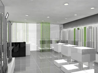 Concepto para tienda de gafas de sol, AG INTERIORISMO AG INTERIORISMO Commercial spaces