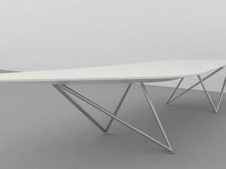 Conference Table Design, atelier blur / georges hung architecte d.p.l.g. atelier blur / georges hung architecte d.p.l.g. Moderne Arbeitszimmer