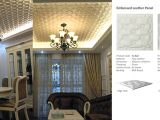 Embossed Wall covering , series supplies series supplies Paredes y pisos de estilo clásico