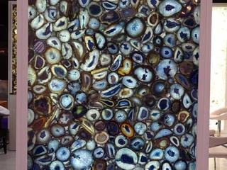 Blue Agate Wall Panel, Stonesmiths - Redefining Stoneage Stonesmiths - Redefining Stoneage Walls