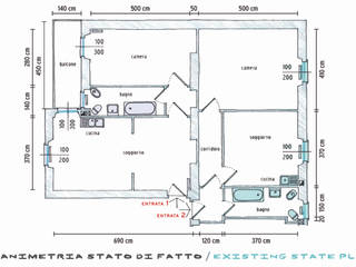 From Single to Married!, ZENZEROdesign ZENZEROdesign Minimalist corridor, hallway & stairs