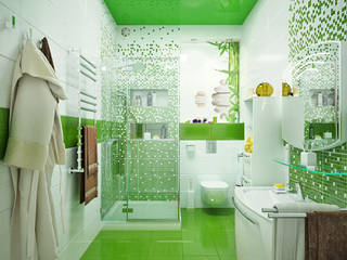 Ванная комната - альтернативные решения, Студия дизайна ROMANIUK DESIGN Студия дизайна ROMANIUK DESIGN Ванна кімната