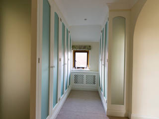 Wardrobes painted some with Matelux glass, Tim Wood Limited Tim Wood Limited Modern Dressing Room