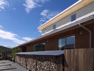 薪塀の家, 東山明建築設計事務所 東山明建築設計事務所 Asian style houses