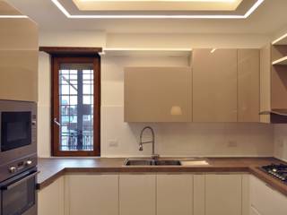 Attico bilivello | Mq. 240 | Roma | Quartiere Talenti - 2013, ar architetto roma ar architetto roma Built-in kitchens