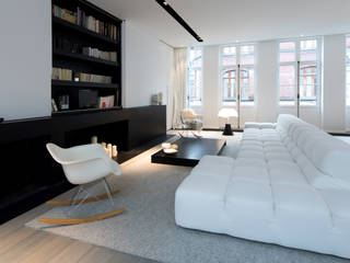 Habitation Privée Vieux-Lille, mayelle architecture intérieur design mayelle architecture intérieur design Modern living room