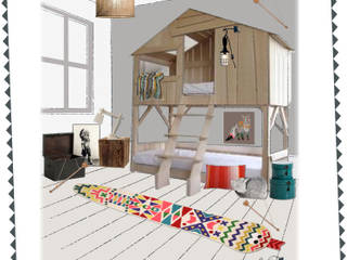 1 PIED SUR TERRE, 1 PIED SUR TERRE 1 PIED SUR TERRE Eclectic style nursery/kids room