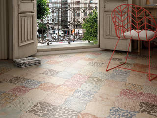 Curvytile Cotto Deco Patchwork Ceramic 26,5x26,5 homify Paredes y pisos de estilo mediterráneo