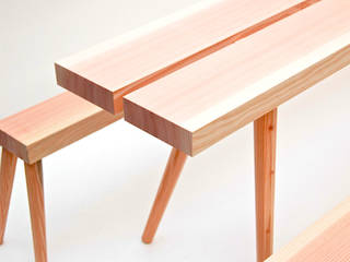 Scamillus, minimalistische Möbel nach alpinen Vorbildern, mherweg design mherweg design Phòng ăn phong cách tối giản