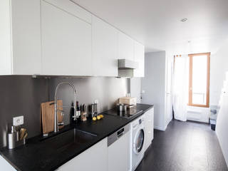 Duplex Lumineux, Solenne Brugiroux Architecte Solenne Brugiroux Architecte 現代廚房設計點子、靈感&圖片