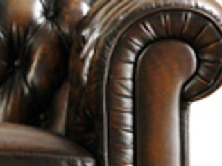 Designing with Leather Rustic Earth Sofa, Locus Habitat Locus Habitat Phòng khách