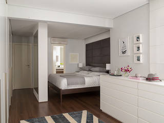 Apartamento Itaim, Lore Arquitetura Lore Arquitetura Modern dressing room