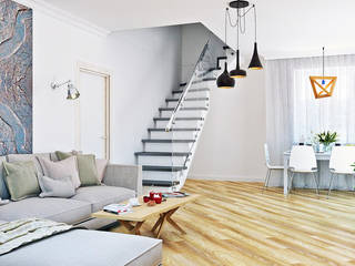 Living space, AbcDesign AbcDesign Salones minimalistas