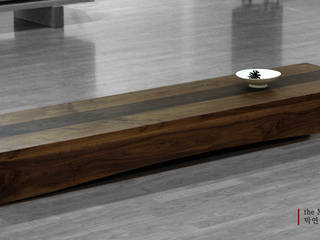 the MEMORY series_'DADEUMIDOL 다듬이돌 ' tea table, Y.G.Park Wood Studio [박연규 우드스튜디오] Y.G.Park Wood Studio [박연규 우드스튜디오] Modern Living Room
