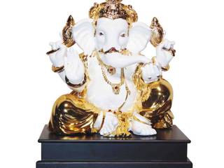 Polystone Jeweled Ganesha Scuplture/ Indian Hindu God, M4design M4design Các phòng khác