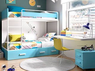 Compactos juveniles, Mueblalia Mueblalia Moderne Kinderzimmer Betten und Krippen