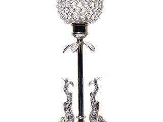 Crystal Floor Lamp With Fish Statue On Nickel Base, M4design M4design Phòng ăn: Thiết kế nội thất · bố trí · Ảnh