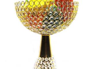 Gold Plated Crystal Fruit Bowl, M4design M4design Nhà bếp: thiết kế nội thất · bố trí · hình ảnh