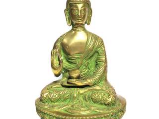 Lord Buddha With Child Brass Statue, M4design M4design Lebih banyak kamar