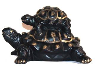 Polyresin Mother & Baby Turtle Figurines, M4design M4design Các phòng khác