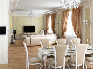 Дом в неоклассическом стиле, Студия дизайна "New Art" Студия дизайна 'New Art' Classic style living room