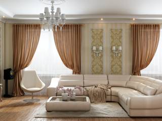 Дом в неоклассическом стиле, Студия дизайна "New Art" Студия дизайна 'New Art' Classic style living room