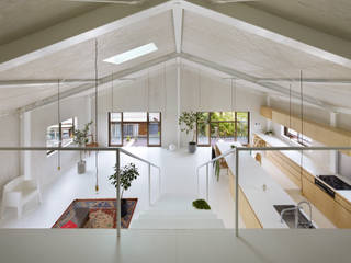 House in Yoro, AIRHOUSE DESIGN OFFICE AIRHOUSE DESIGN OFFICE ミニマルデザインの リビング