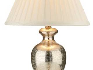 Gold pleated shade lamp, The Lighting Store The Lighting Store Salas de estilo moderno