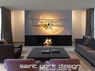 LUMINAIRES DESIGN, SAINT YORK DESIGN SAINT YORK DESIGN Eclectische woonkamers Verlichting