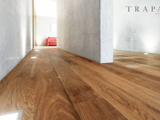 TRAPA bog-look oak meets béton brut, TRAPA Böden GmbH TRAPA Böden GmbH Paredes y pisos de estilo moderno
