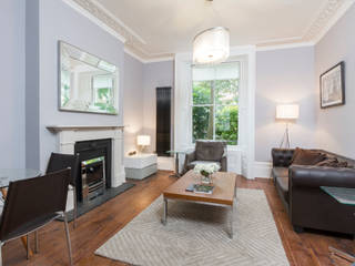 Margaretta Terrace 8, Mays Floorplans Mays Floorplans Ruang keluarga: Ide desain interior, inspirasi & gambar