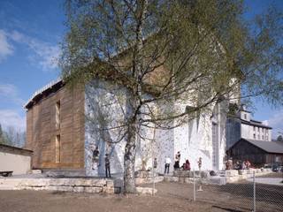 Kletterhalle Rosenheim, FinsterwalderArchitekten FinsterwalderArchitekten モダンな 家