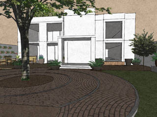 Paisaje Residencial Santa Engracia, Arq. Claudia Gonzalez Arq. Claudia Gonzalez Jardin moderne