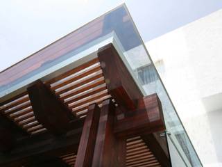 TERRAZA AJUSCO, Capitel Arquitectura Capitel Arquitectura Balkon, Beranda & Teras Modern