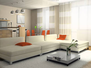 Decoración de interiores., Softlinedecor Softlinedecor Modern living room Sofas & armchairs