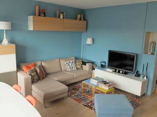 Appartement contemporain - 75010, Espaces à Rêver Espaces à Rêver Moderne Wohnzimmer